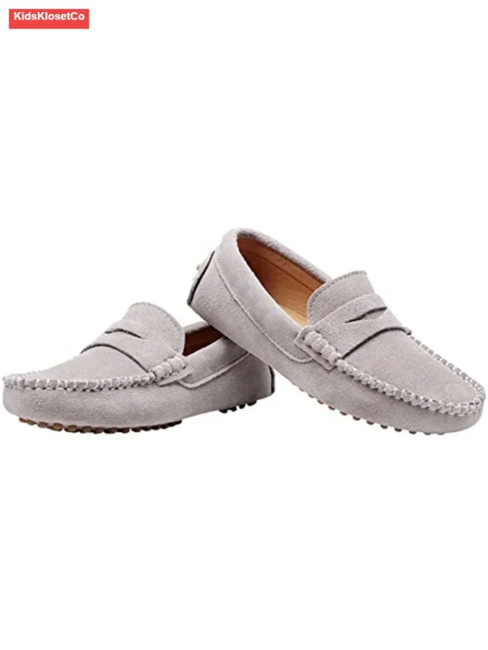 Kids Leather Slip On Loafers Mocc Casual Flats